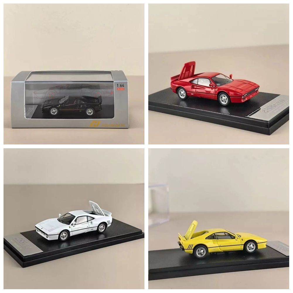 1: 64 Hone Model Ferrari Horse Leap 288GTO เปิดฝาครอบจําลองรถรุ่นพร้อมสต็อก