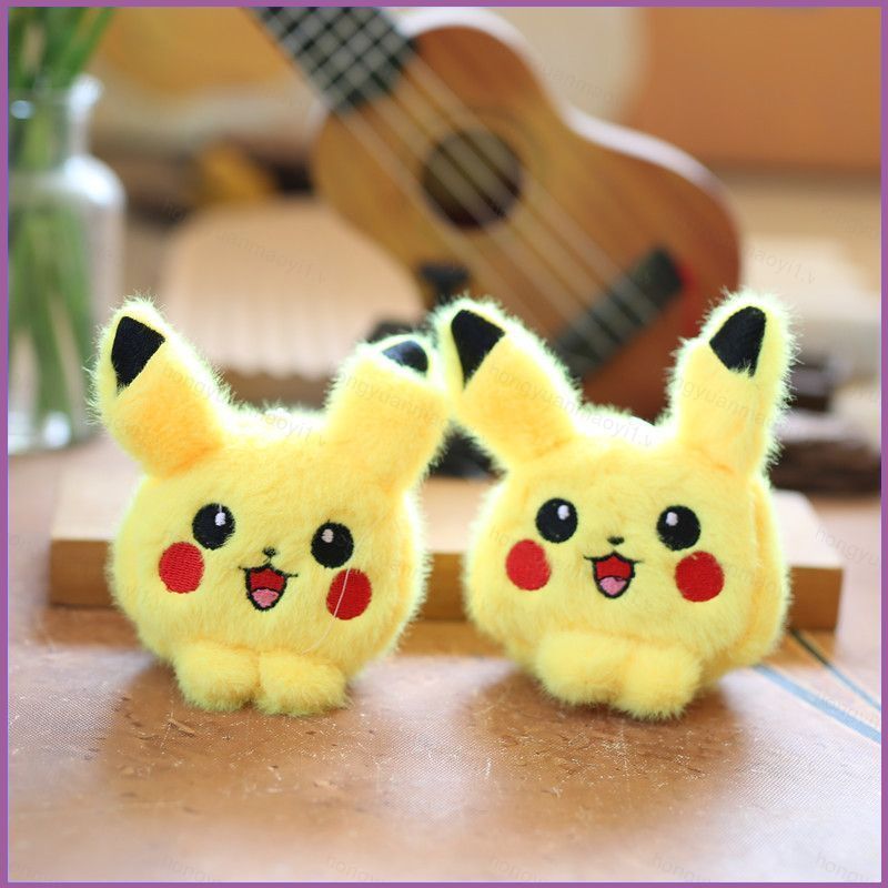 ZY1 น่ารัก Pokemon Pikachu ตุ๊กตาตุ๊กตาของขวัญสําหรับเด็กผู้หญิงกระเป๋าจี้ตุ๊กตาพวงกุญแจตุ๊กตาของเล่