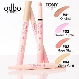 ODBO Dolly Eye Maker โอดีบีโอ ดอลลี่ อายเมคเกอร์ ปากกาวาดดอลลี่อาย ชิมเมอร์ ตากลมโต เขียนง่าย สีสวย ละมุน OD2036