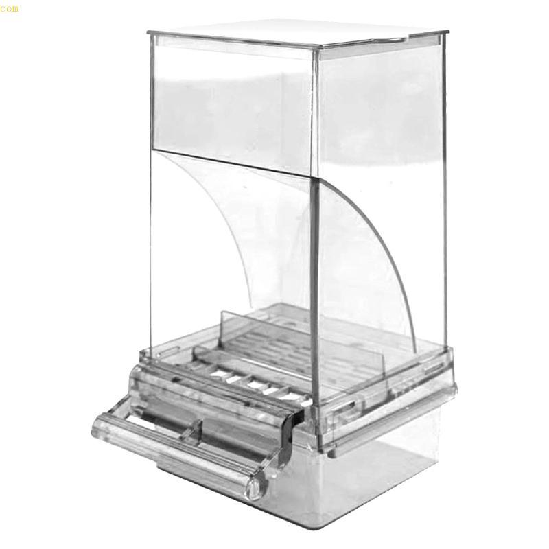 CBY * เครื่องให้อาหารนกอัตโนมัติสําหรับให้อาหารสัตว์เลี้ยงใสนก Antisill Feeder คอนเทนเนอร์นก Birdcage อุปกรณ์ให้อาหาร