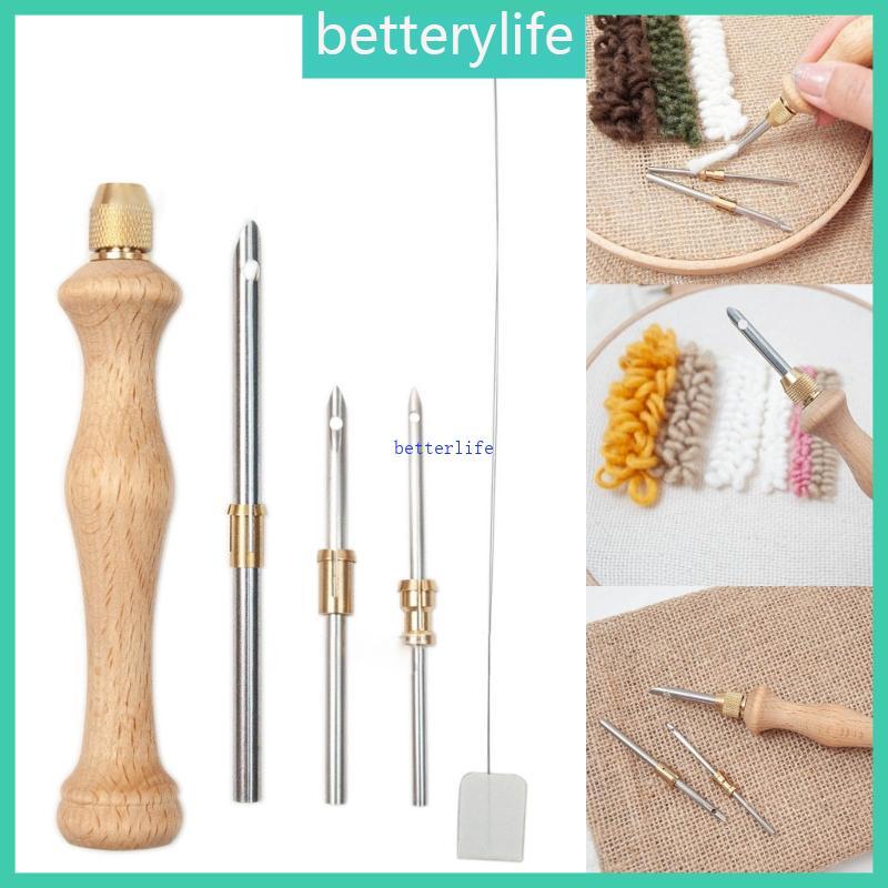 BTF Punch Needle Kit Stitching Punch Needle Set ปรับมัลติฟังก์ชั่น