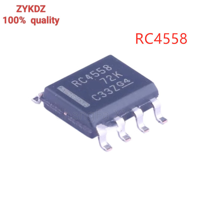 10PCS RC4558DR RC4558 RC4558DRG4 ในสต็อก SOP-8