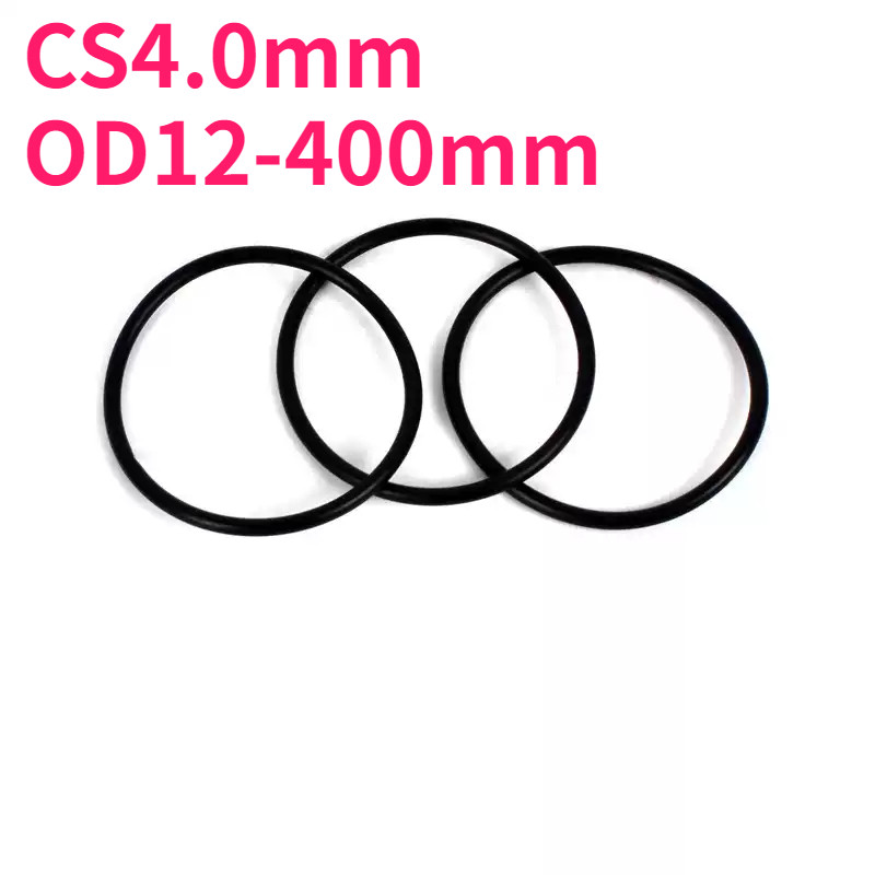 CS4.0mm แหวนซีลยาง O-ring O-ring OD12-400mm แหวนซีลน้ํามันไนไตร, ปะเก็นสีดํากันน้ําและทนอุณหภูมิสูง9