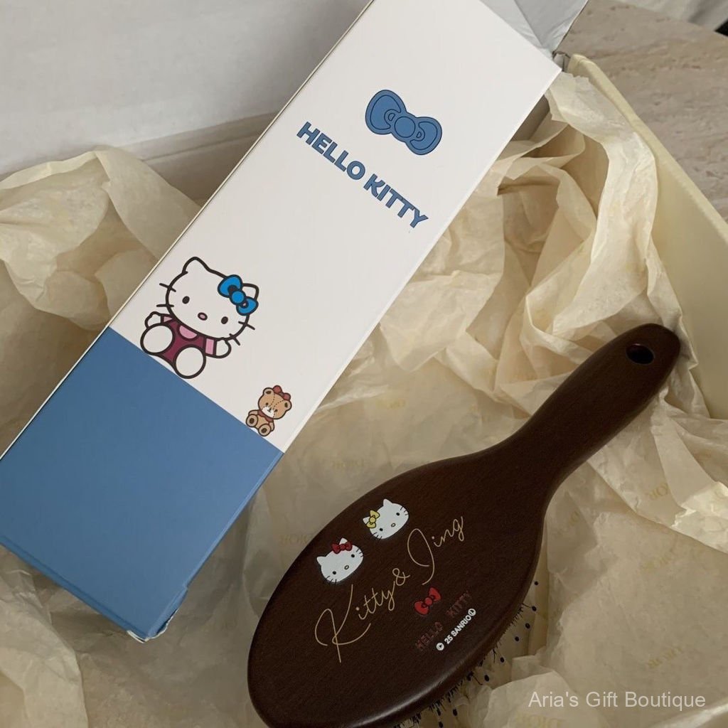 [Aria] หวีขน Hello Kitty ญี่ปุ่นสไตล์เดียวกัน Co-Branded Bristle Comb Influencer หวีนวด Air Cushion Comb