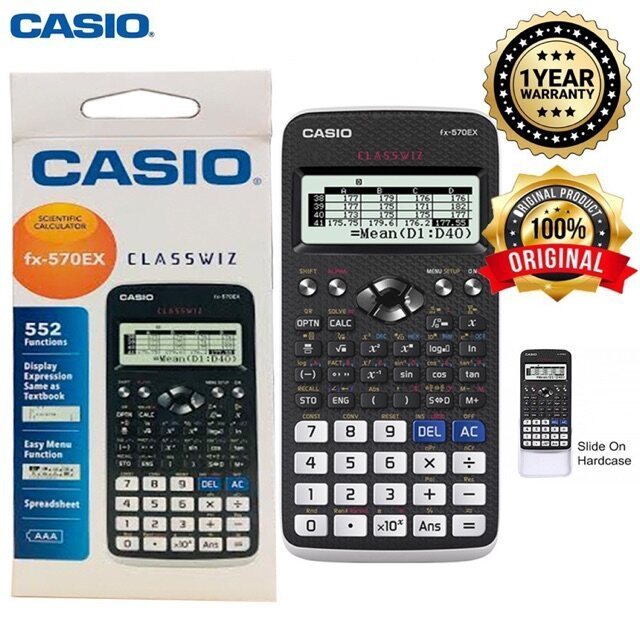 เครื่องคิดเลขวิทยาศาสตร์ Casio ClassWiz Series (รับประกัน 18 เดือน FX-570EX 991EX Marco) คําอธิบาย