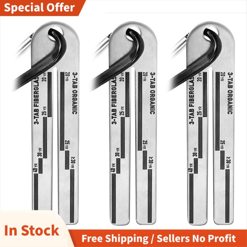 3 ชิ้น Shingle Gauge, 4/09 Shingle Gauge Pitch Gauge พร้อม Carabiner Roofing Gauge สําหรับวัดความต้า