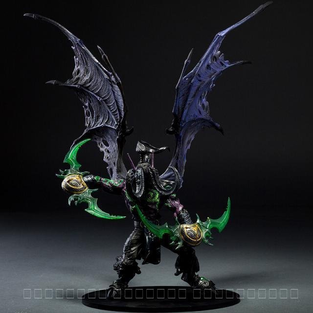 Limited ขายร้อน 20 ซม.อะนิเมะของเล่นตุ๊กตารูป World of Warcraft dc5 รุ่นปีศาจรูปแบบ Ilidan เดสก์ท็อป