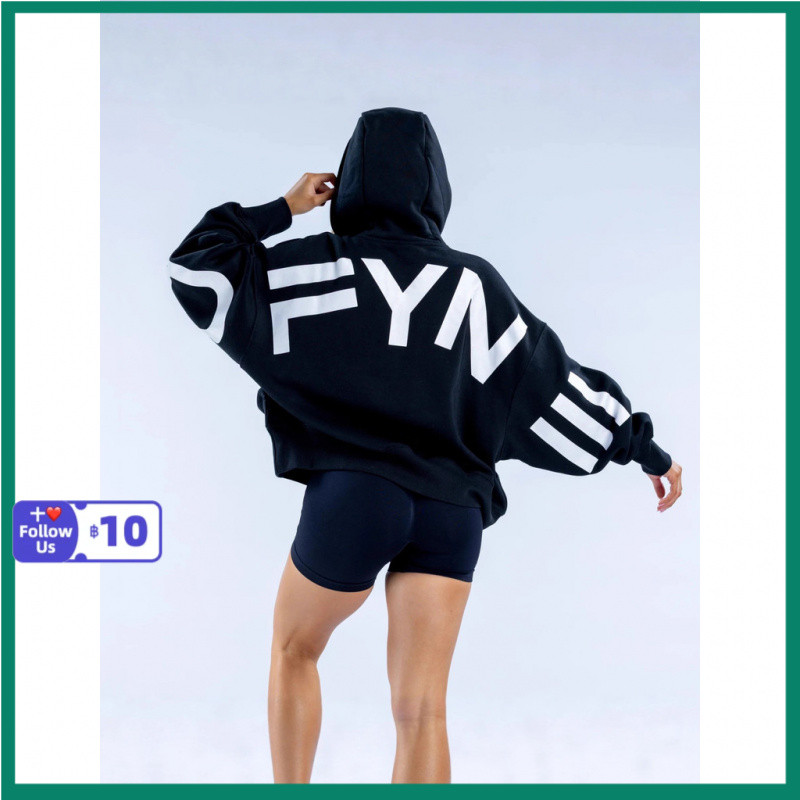 ฮู้ดี้ขนแกะสำหรับสตรี สไตล์กีฬา อบอุ่นในฤดูหนาว