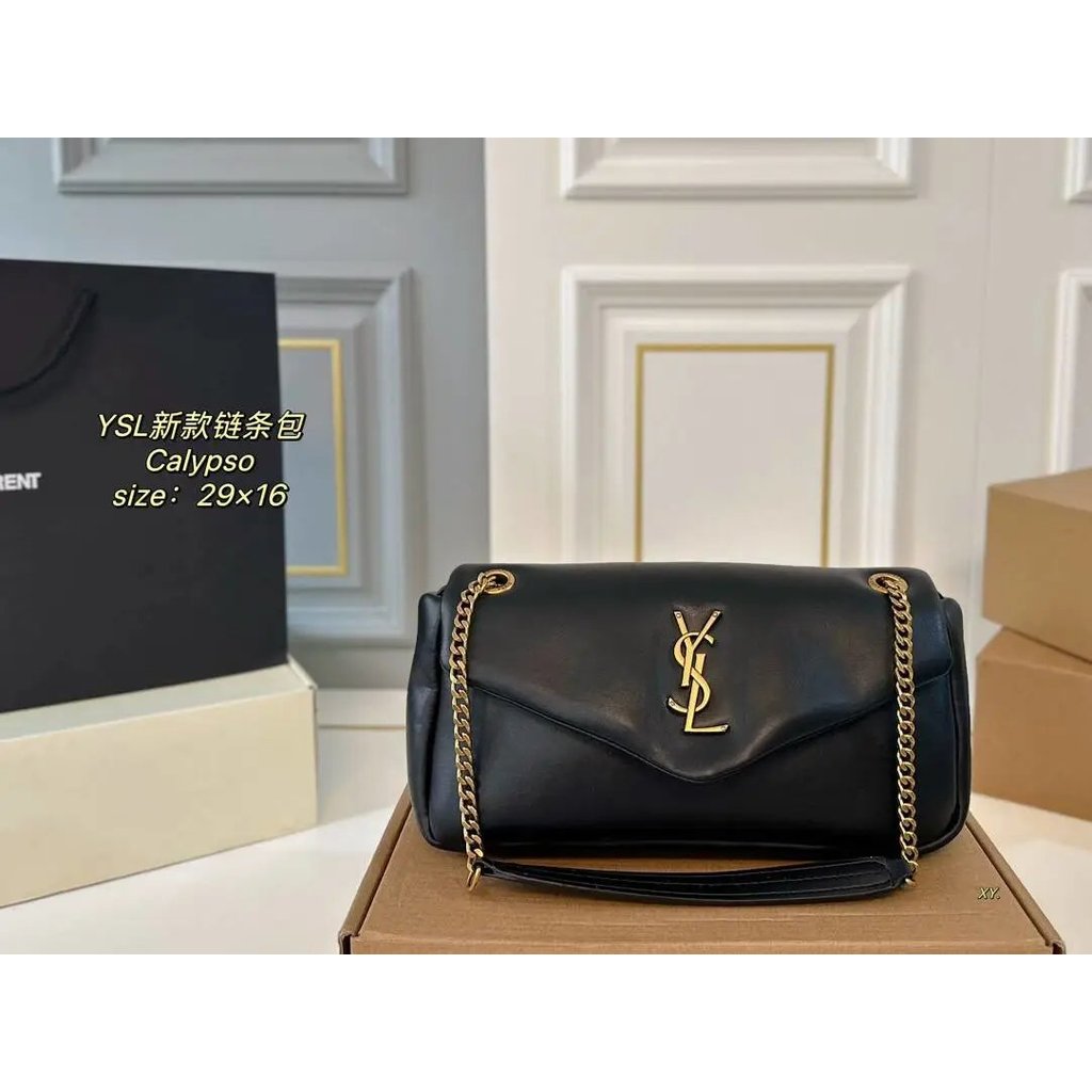 Saint Laurent Welfare Calypso กระเป๋าสะพายข้างหนังเนปาลสำหรับคุณแม่