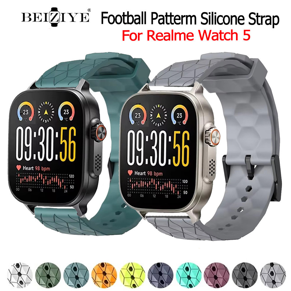 สาย สำหรับ realme watch 5 smart watch สายนาฬิกาข้อมือ แบบซิลิโคน สำหรับ สําหรับ realme watch 5