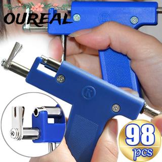 ออเรียล 98ชิ้น/เซ็ตเจาะหูชุดเครื่องมือ,ร่างกายเจาะหูจมูกสะดื…