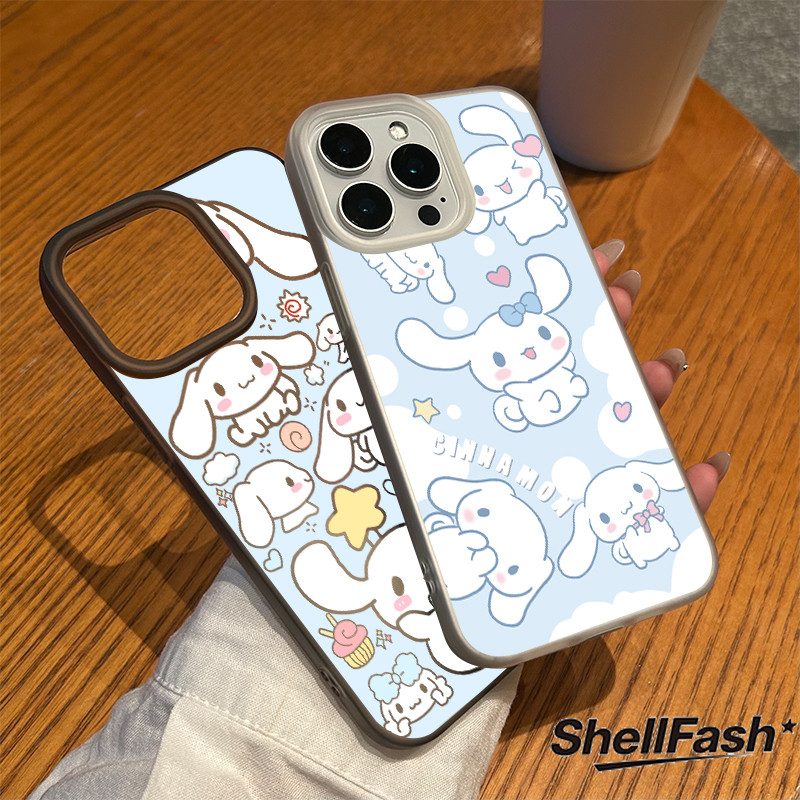 For iPhone เคสไอโฟน 13 14 ลูกสุนัขสีขาวหูยาว  11 Pro 16 Pro Max 15 14 PRO 11 MAX X XS MAX XR 7/8PLUS 15 16 Plus 12 – โปรปัง