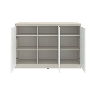 SB Design Square ตู้เตี้ยเก็บของ รุ่น Penny A ขนาด 120 ซม. สีขาว (120x40x80 ซม.) แบรนด์ KONCEPT FURNITURE