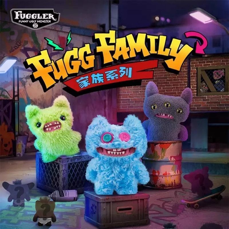【พร้อมส่ง】fuggler โมเดล พวงกุญแจ ตุ๊กตา พวงกุญแจ พวงกุญแจ fuggler funny ugly monster fuggler spongeb