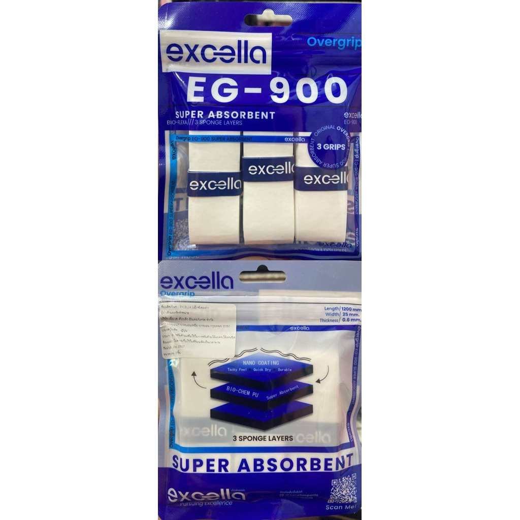 ด้ามจับไม้แบดมินตัน ExcelLA Over Grip EG-900 แพ็คเกจใหม่