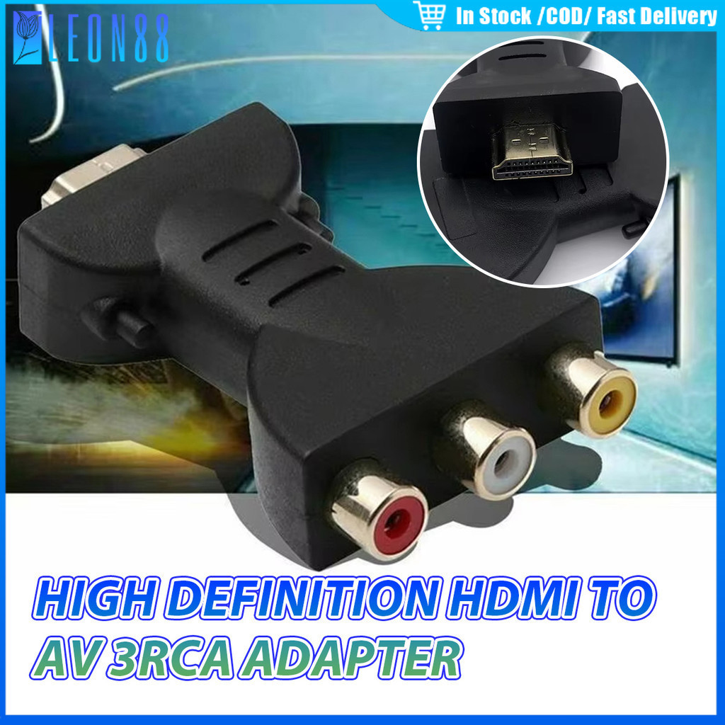 ของมาใหม่！ขนาด7CM HDMI to 3RCA hdmi to av อุปกรณ์เสริม อเนกประสงค์ สำหรับHDTV PROJECTOR CAMERA MORIT