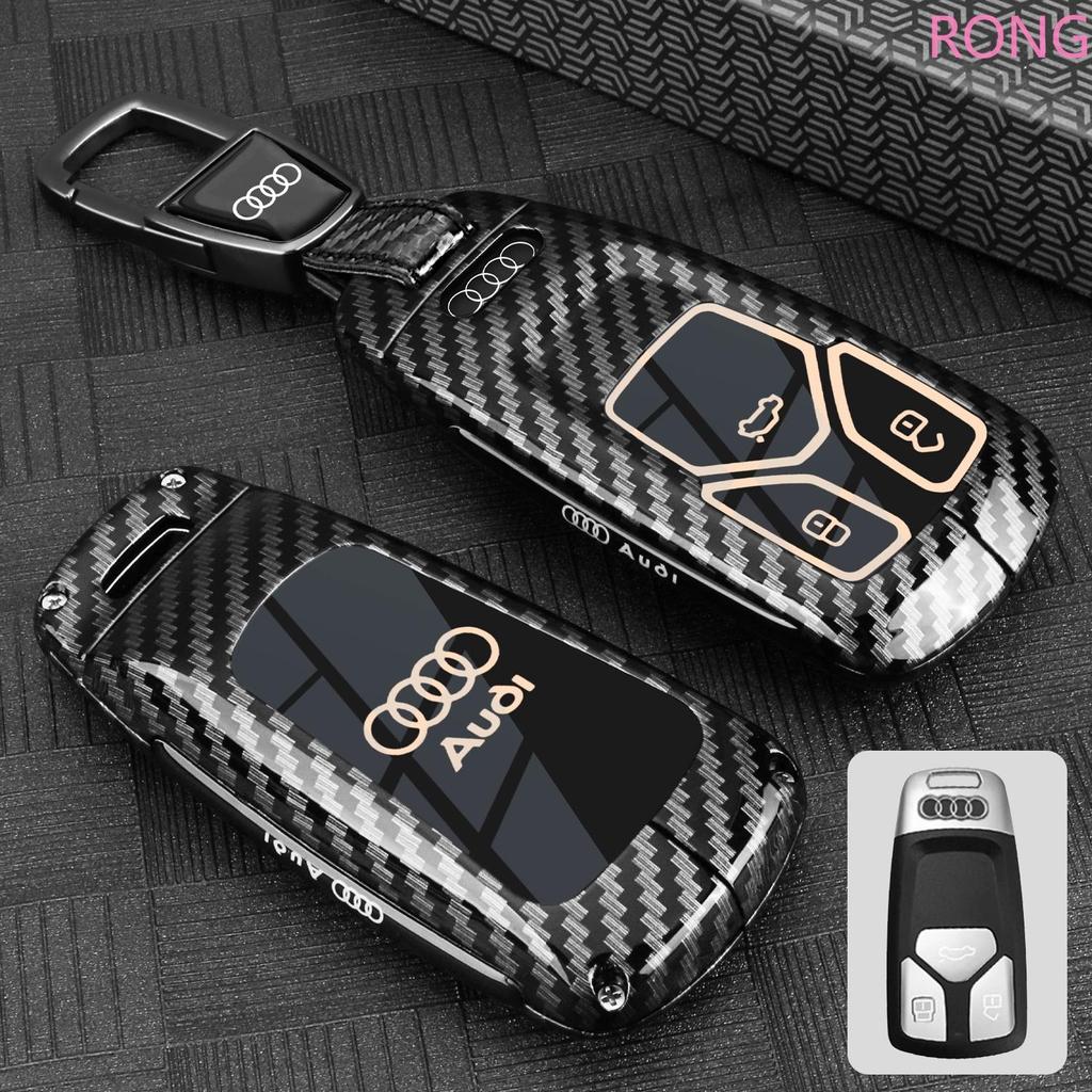 โลหะผสมโลหะกุญแจรถฝาครอบ Fob สําหรับ Audi A4 B9 A5 A6 8S 8W Q5 Q7 4M S4 S5 S7 TT TS TFSI RS A3 C5 C6