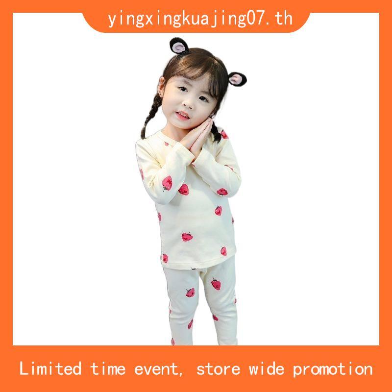 H&M(เอชแอนด์เอ็ม) ชุดนอนผ้าคอตตอนพิมพ์ลาย Girls Printed cotton pyjamas 1230485_5