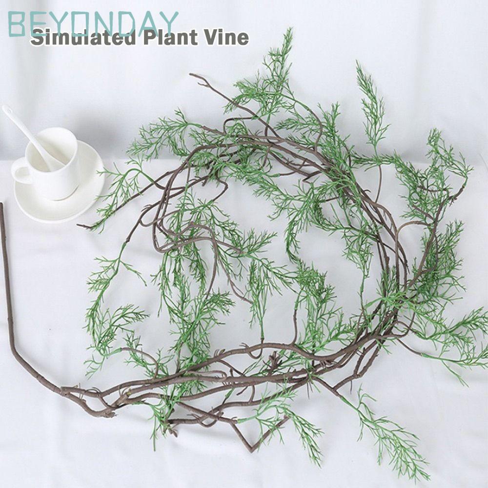 GUOGUA จําลอง Lucid หน่อไม้ฝรั่ง Vine, อุปกรณ์เสริม 145 ซม.ประดิษฐ์ Black Bone Vine, Creative Photo 