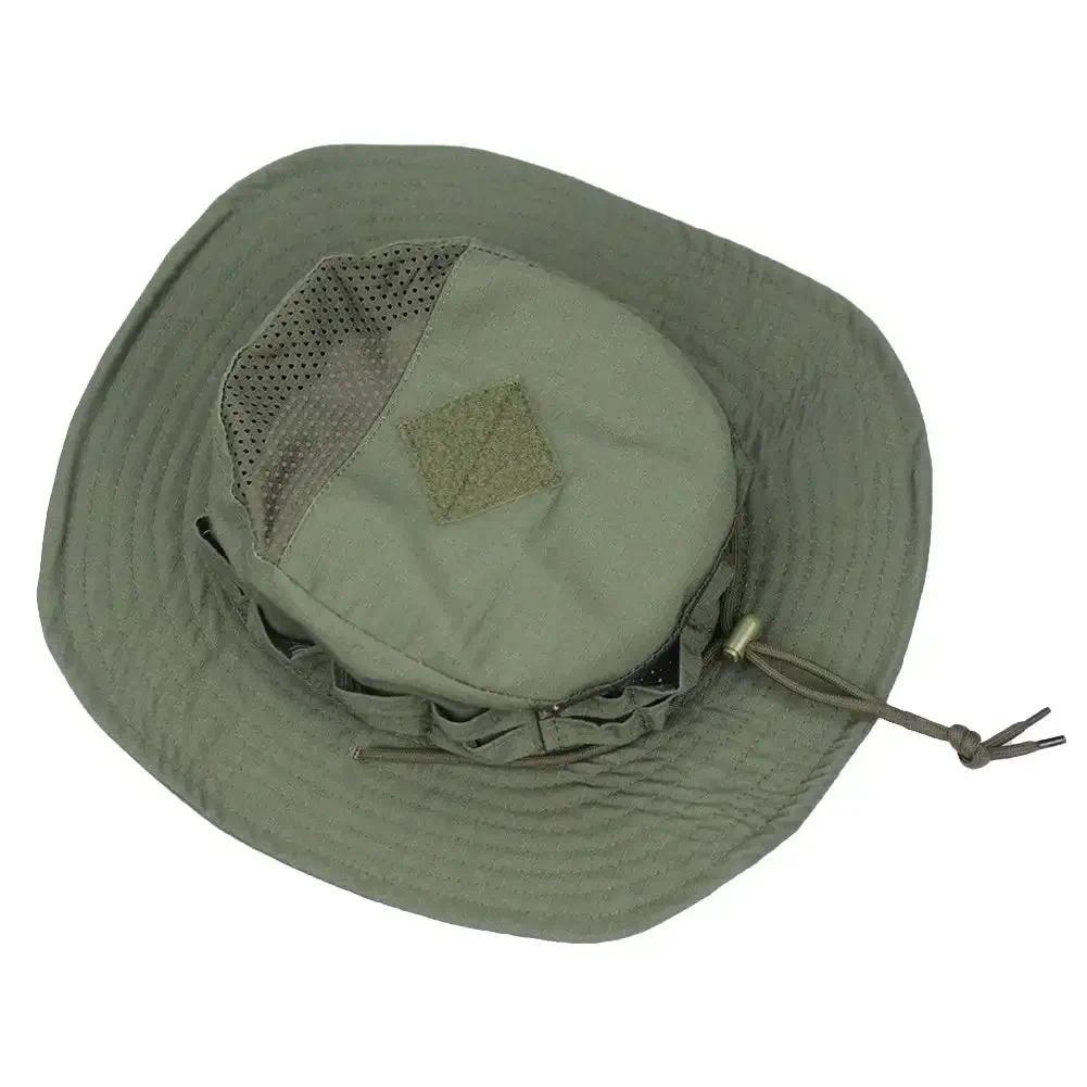 Tactical Camouflage Boonie Cap Wide Brim Hat Men Outdoor รูปที่ 2