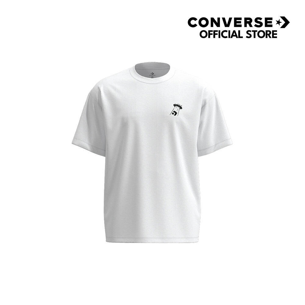CONVERSE เสื้อ OUT OF THIS WORLD TEE WHITE ผู้ชาย 132T185BM_F5WTXX