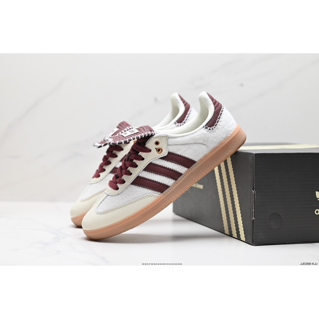 66 88Sporty&Rich x AD ida s Originals Samba OG Samba Dance Collection สุภาพบุรุษเยอรมันการฝึกอบรมฟุต