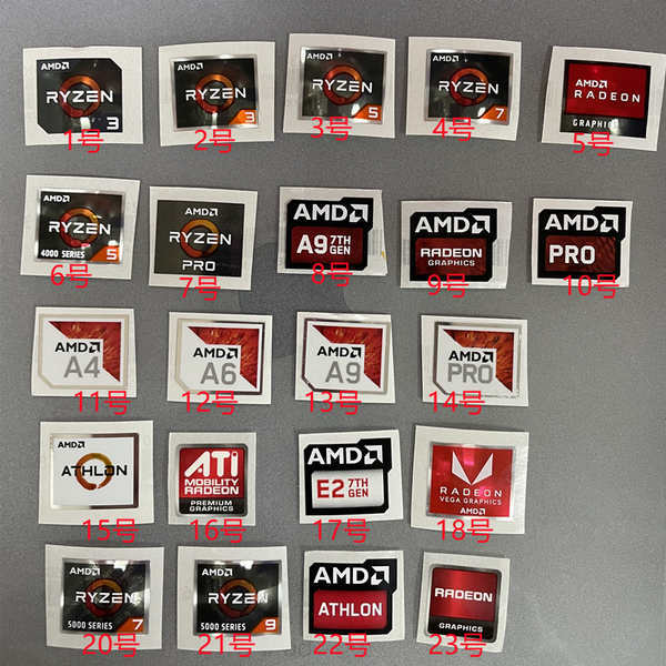 [สติ๊กเกอร์ 2026] AMD RYZEN7 RYZEN 5 RYZEN 3 RYZEN RYZEN7 RYZEN สติ๊กเกอร์ฉลาก CPU