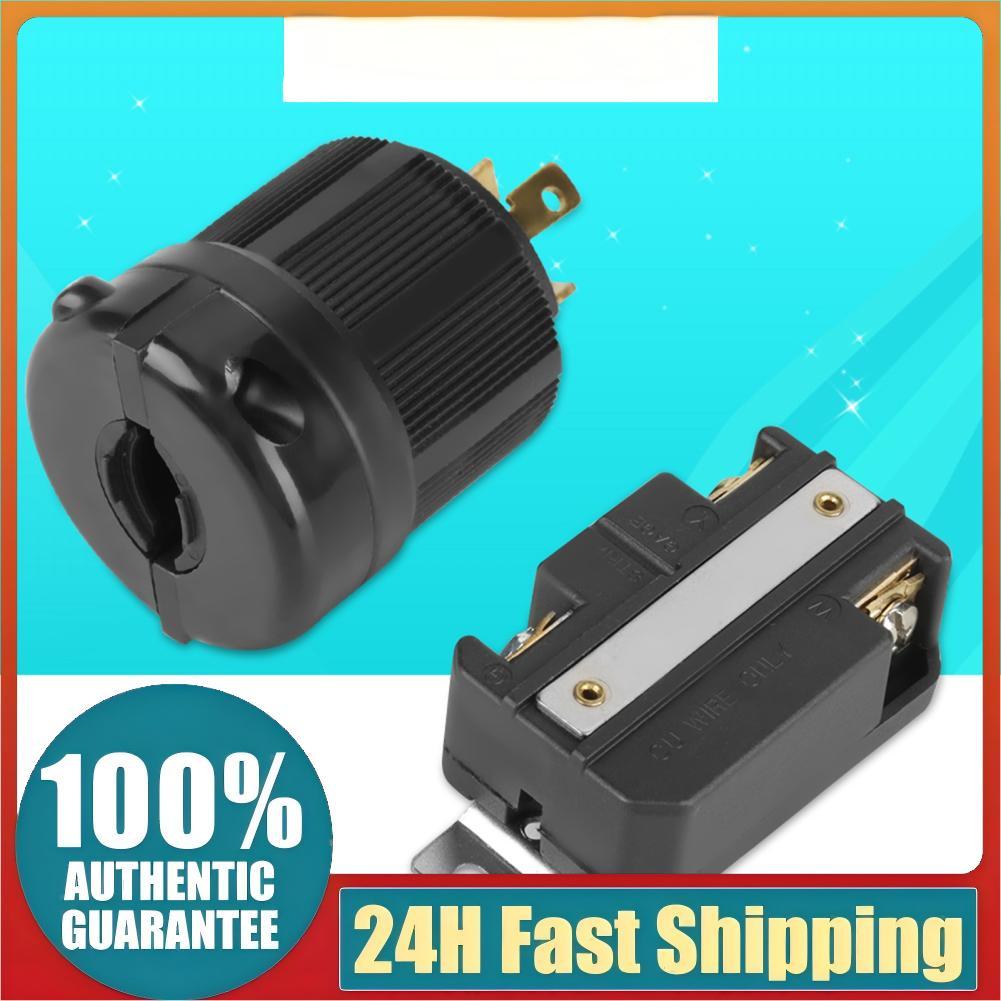 Twist Lock Plug & Socket L6-30P 3 ขาไฟฟ้า NEMA L6-30R ชายหญิง Receptacle สำหรับ Home