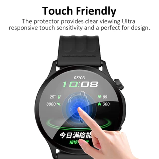 ฟิล์มกันรอยหน้าจอสําหรับ OPPO Watch S ฟิล์มป้องกันรอยขีดข่วนฟิล์มครอบคลุมเต็มรูปแบบอุปกรณ์เสริมสมาร์ทวอทช์สําหรับ OPPO WatchX/X2 ฝาครอบป้องกัน