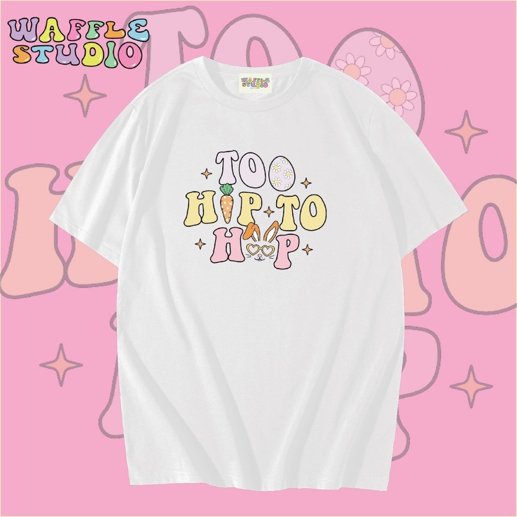 [ส่งฟรี 🔥 ] WS0276 เสื้อยืดโอเวอร์ไซส์ เสื้อยืดเกาหลี ผ้าคอตตอน เสื้อยืด WAFFLE STUDIOS-5XL