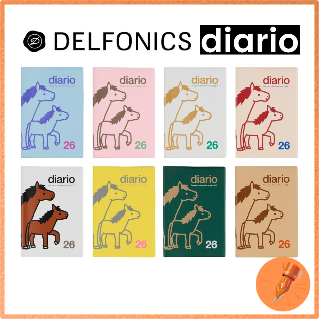 Delfonics Monthly Planner Pony 2026 Edition Starting October 2025