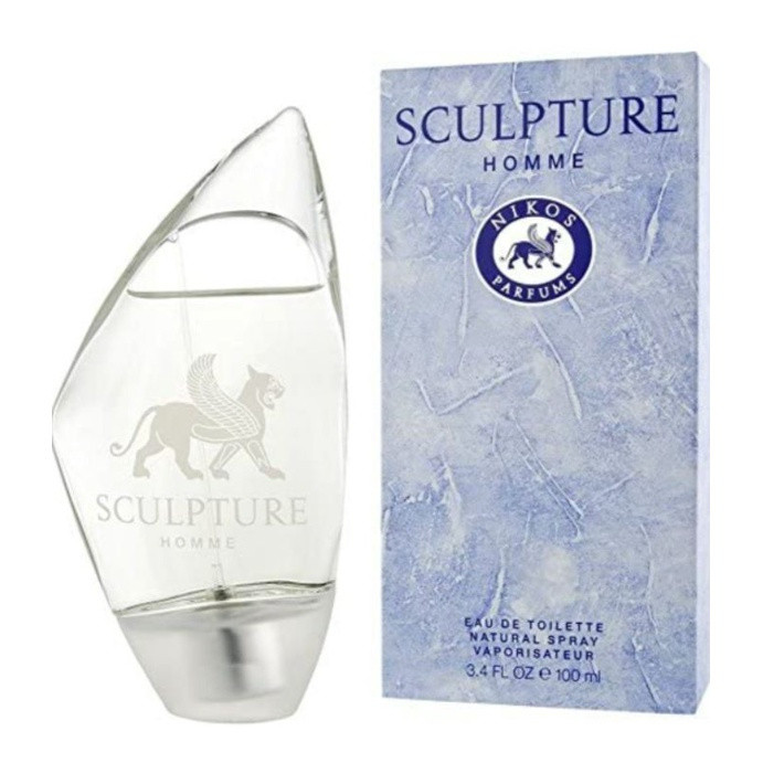 (กล่องปกติหรือกล่องเทสเตอร์) Nikos Sculpture Homme for men Eau De Toilette 100ml.