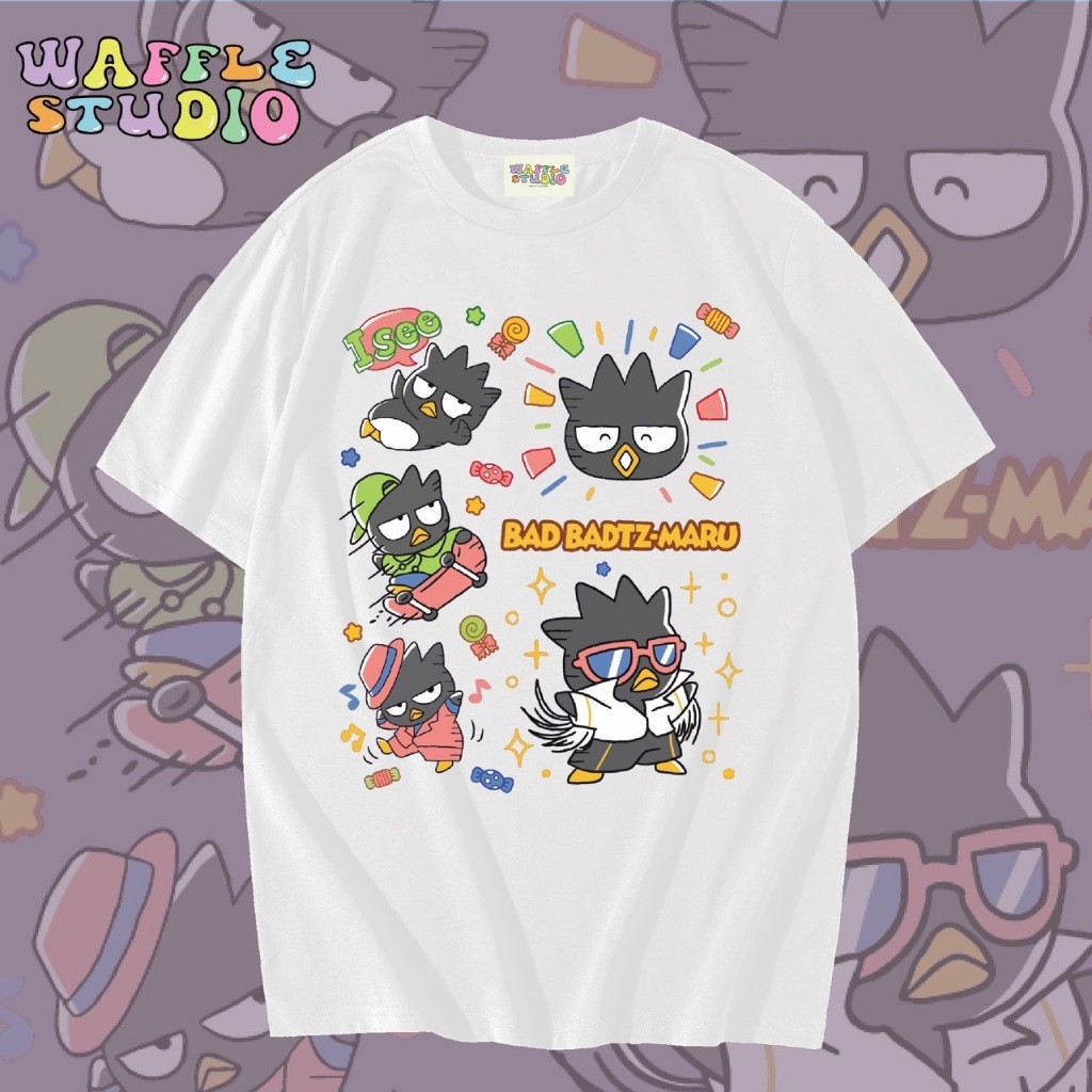 [ ส่งฟรี 🔥 ] WS0618 เสื้อยืดโอเวอร์ไซส์ ผ้าคอตตอน  เสื้อยืดเกาหลี เสื้อยืด  WAFFLE STUDIOS-5XL