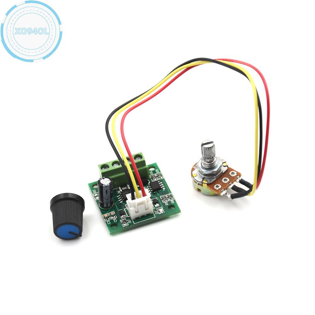 Xo94ol Mini PWM มอเตอร์ควบคุมความเร็วโมดูลควบคุม DC 1.8V ถึง 12V 2A TH