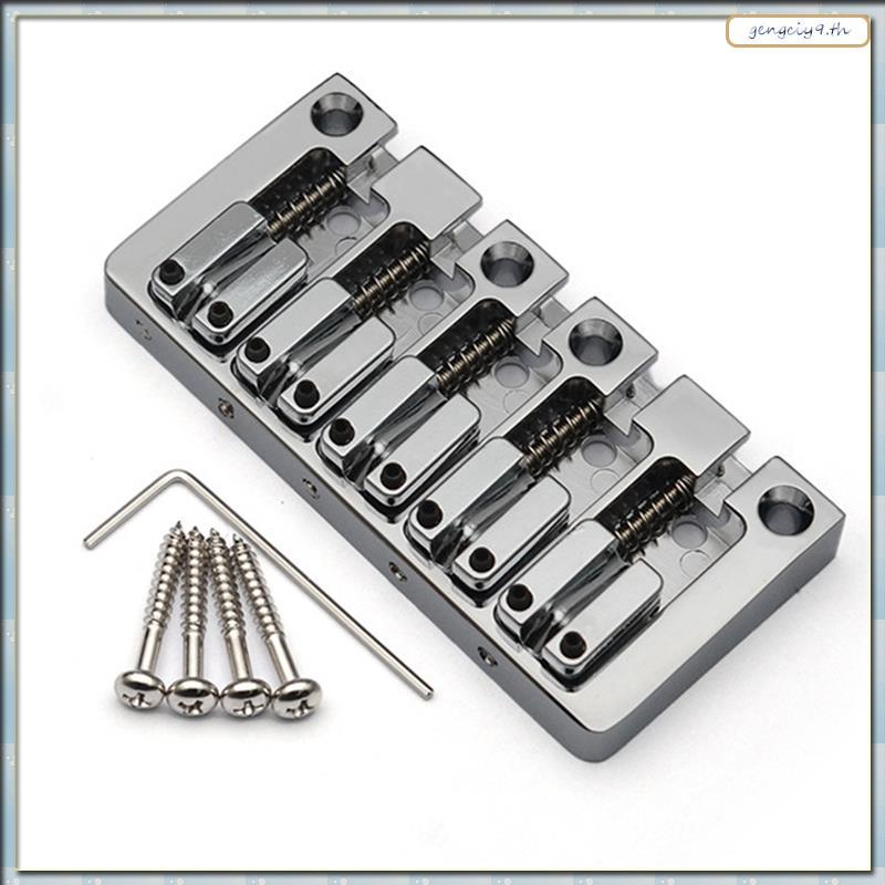 [ZBM] 5-String Electric Bridge Flipping Saddle String Spacing 16.5MM Body Bottom Through Fix Bridge 