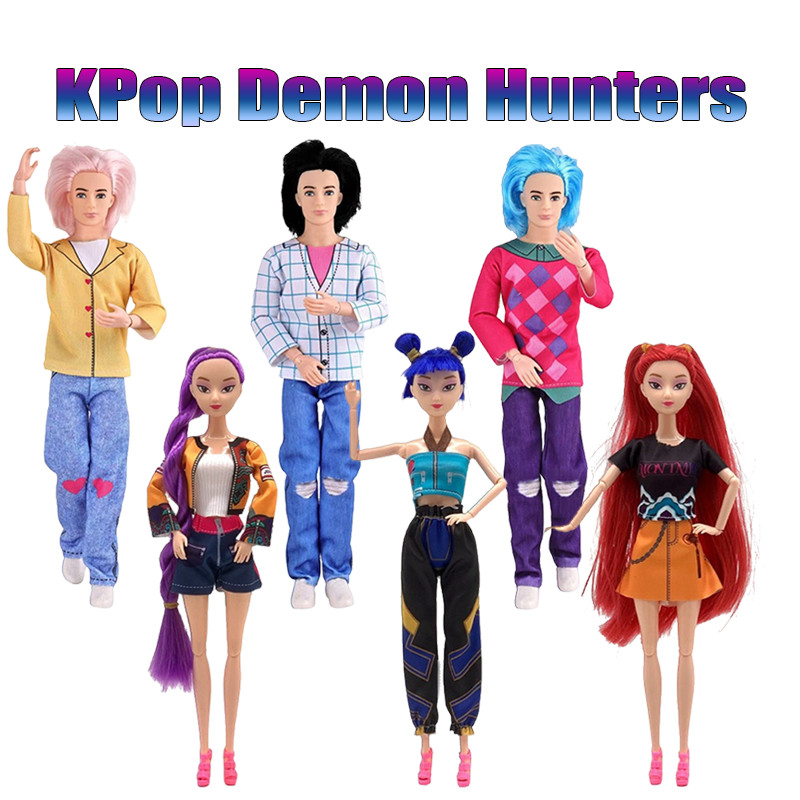 Saja Boys Action Figure HUNTR/X KPop Demon Hunters Jinu Baby Abby Romance Mystery Rumi Zoey Mira ตุ๊