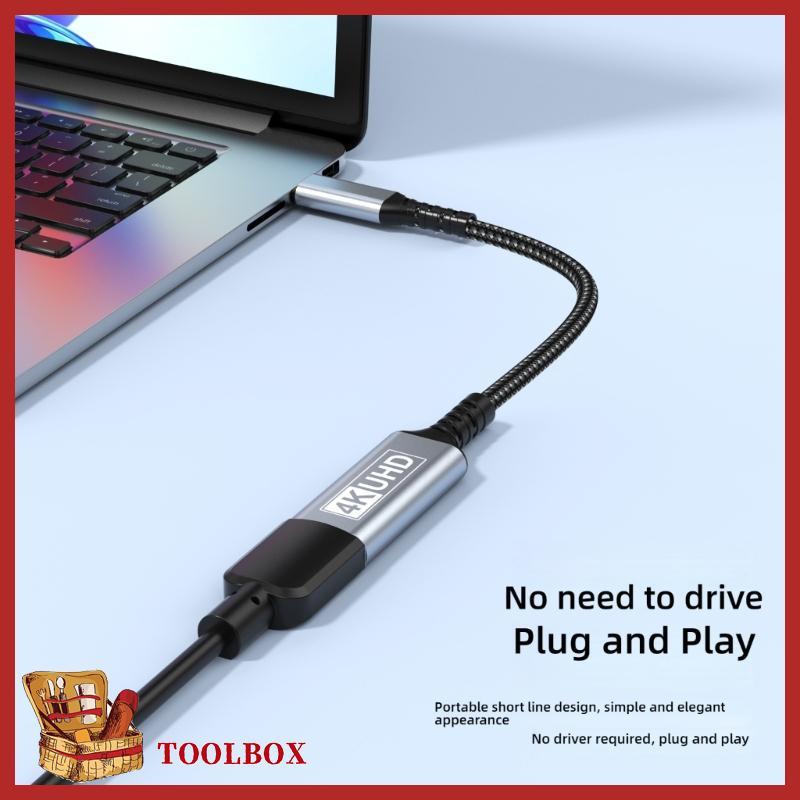 TOOLBOX HDTV Connector พร้อมขั้วต่อชุบทอง 60Hz 2K 144Hz 1080P 240Hz รองรับสําหรับโปรเจคเตอร์ Gaming 