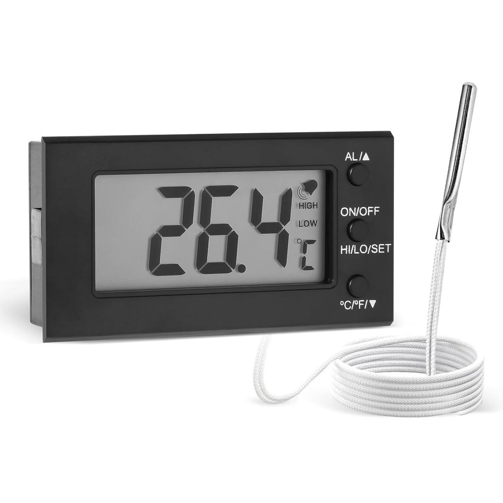 Digital Oven Thermometer -58°F to 572°F/-50°C-300°C, Thermometer with Probe, High Low Temperature Al