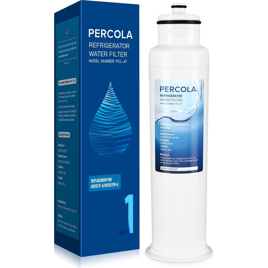 HX2017FR-A/HX2017F-A เครื่องกรองน้ํา ใช้ได้กับ Hisense® HRF266N6CSE1, HRF266N6CSE, HRF209N6CSE, HRF2