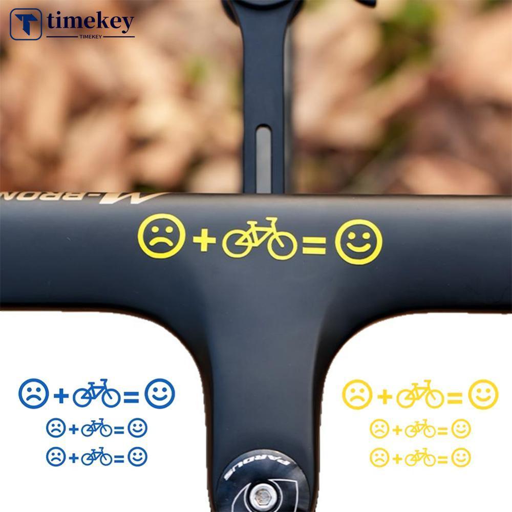 TME 1PCS สติกเกอร์กันน้ําและกันขีดข่วน emoji สำหรับตกแต่งจักรยานเด็ก