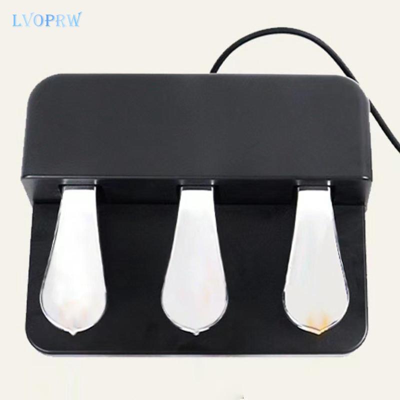 [lvoprw] 3 Pedal Board Triple Pedal สําหรับคีย์บอร์ดเปียโนดิจิตอล MIDI Controllers