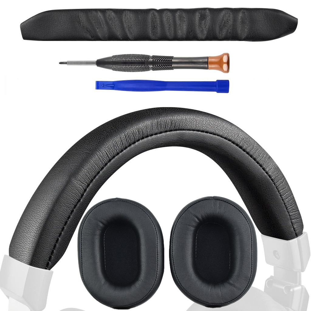Earpads & ที่คาดผมสําหรับ Audio Technica ATH MSR7, MSR7NC, MSR7BK, MSR7GM (อย่าพอดี MSR7b/MSR7bBK/MS