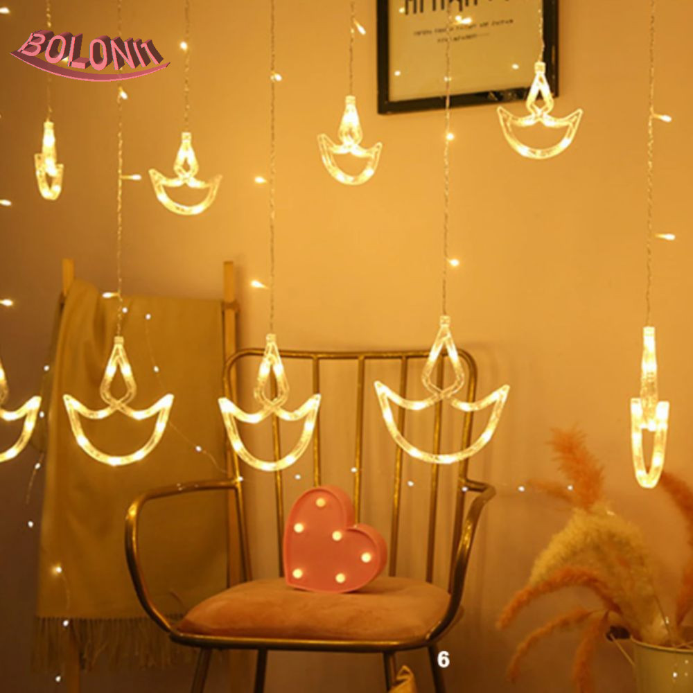 BO ม่านแสง, Brilliant Night Happy Diwali Diwali Light, Diwali ตกแต่งรูปหัวใจปลั๊ก USB ไฟ LED Wall Wi