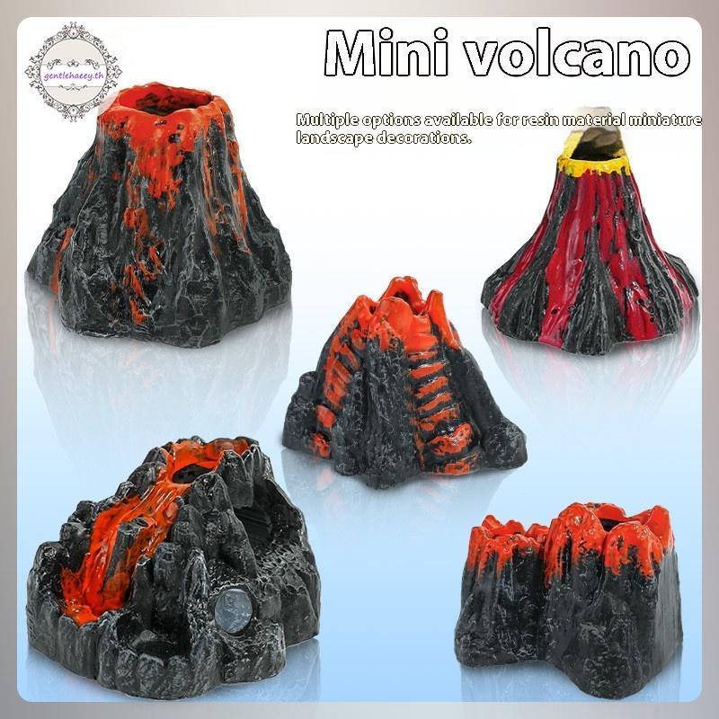 GG 1pcs Fish Tank ภูมิทัศน์จําลอง Volcano Aquarium อุปกรณ์เสริม Rockery Aerator สําหรับปั๊ม Bubble S