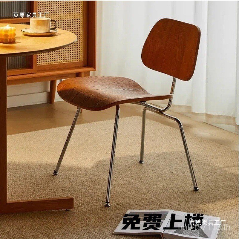 ครัวเรือน Wrought Iron เก้าอี้รับประทานอาหาร Designer Nordic เก้าอี้ B & B เก้าอี้ยุคกลาง Retro Simp