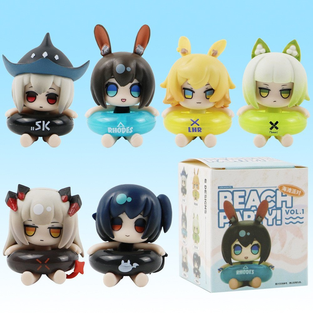 Arknights Arknights Beach Party รูปแคปซูลของเล่น Mystery กล่องรูปตุ๊กตาตกแต่งของขวัญ