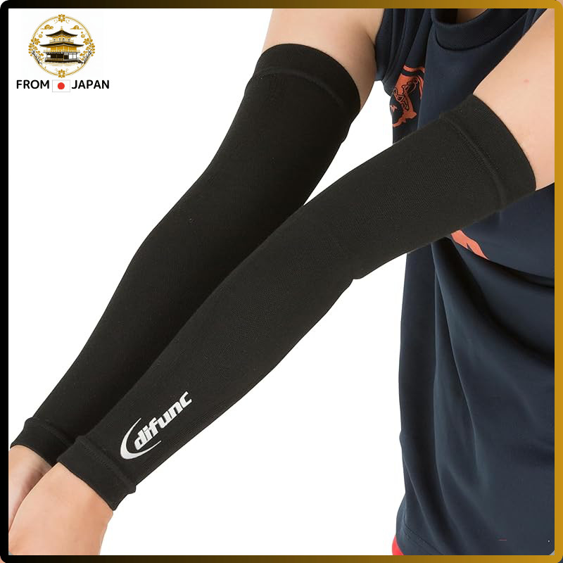 D&M Arm Sleeves - 1 Pair Junior Size D-7000JR - Black, Anti-Friction, Graduated Compression, Moistur