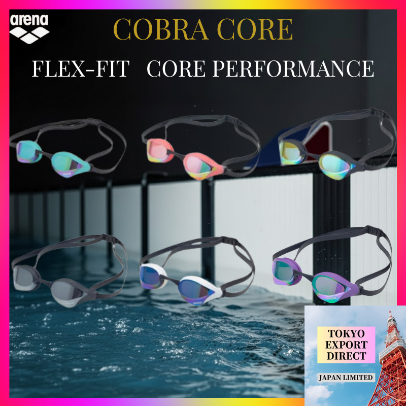 Arena COBRA CORE FINA Approved Racing Goggles | Anti-Drag Low-Profile  [DIRECT FROM JAPAN]