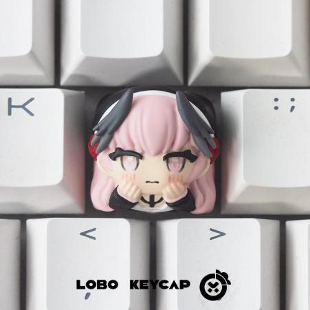 Lobo Koharu Blue Archive Theme Artisan Keycaps ปุ่มกดเรซิน