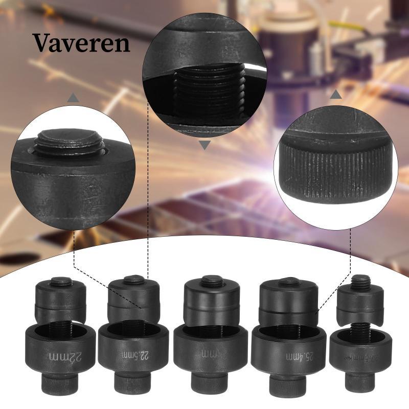 [Vaveren] แผ่นโลหะเจาะรูคู่มือ Knockout Punch เครื่องมือตัดหกเหลี่ยมรูตัดมือ